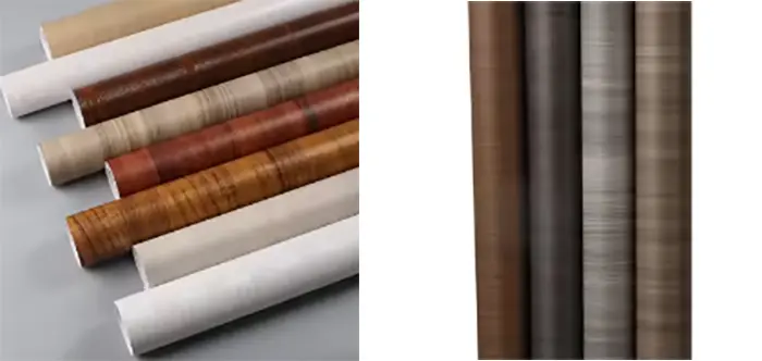 Furniture Foils Roll Wood Grain Decorative Pvc Films